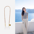 Libya Long Liviya Bordeaux Rose Chain 120 cm